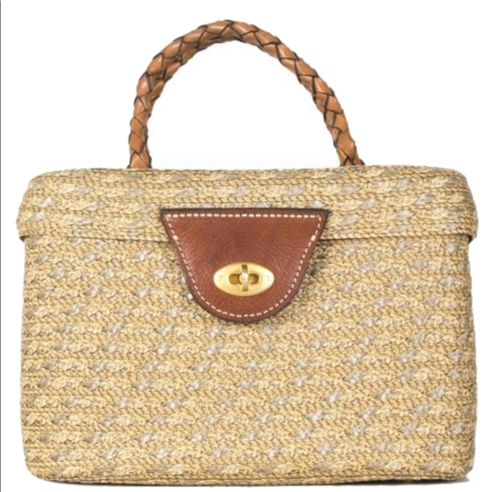Eric Javits Straw Top-Handle Bag
